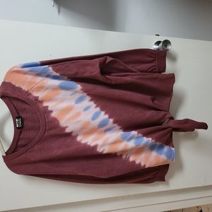 Multicolored tie dye sweater